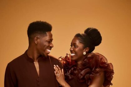 Moses Bliss and fianceé