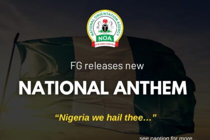 FG releases New National Anthem